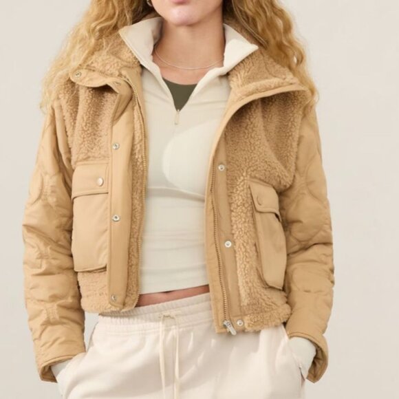 Athleta Fleece Hybrid Jacket Size XS - Picture 1 of 2